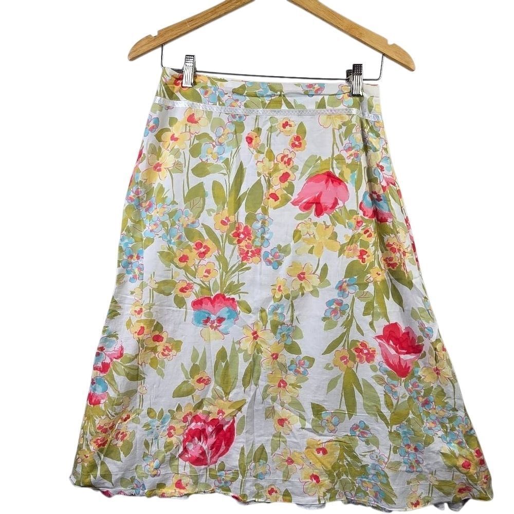 Emma James Floral A-Line Skirt Size 16